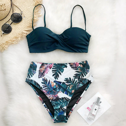 Printed bikini swimsuit - Lotus Lane