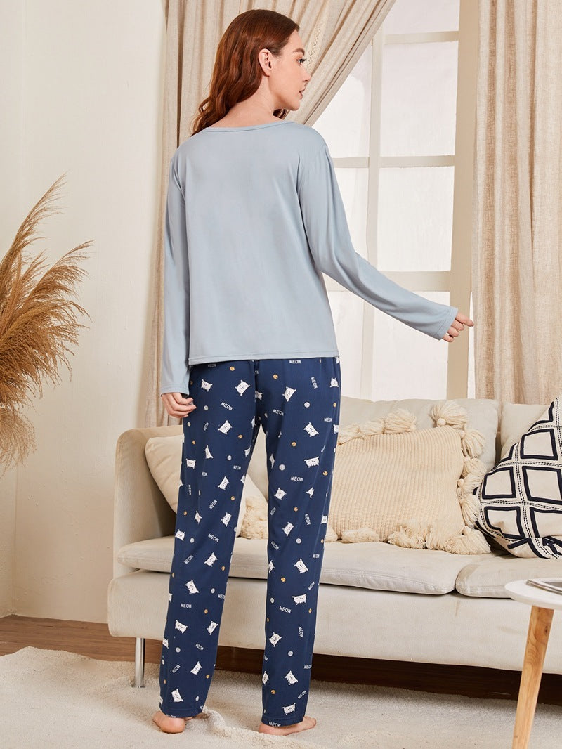 Women’s Cute Casual Pajama Set – Comfortable Sleepwear - Lotus Lane