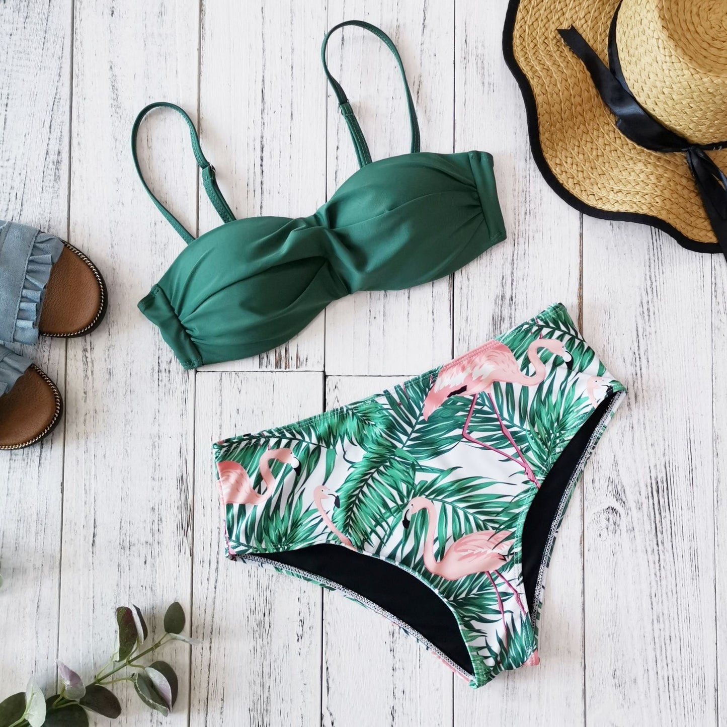 Printed bikini swimsuit - Lotus Lane