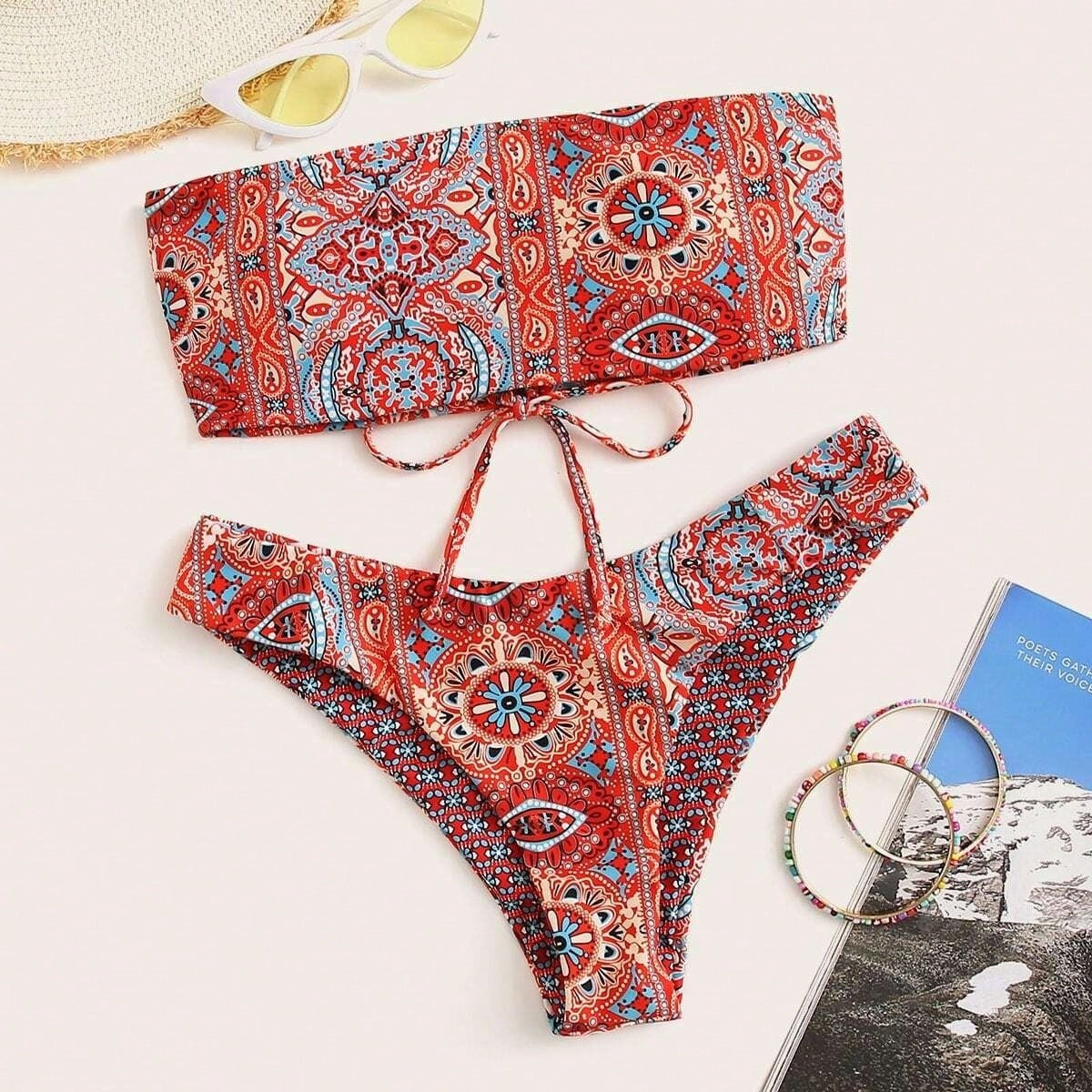 Women's Printed Two-piece Swimsuit Summer Bikini - Lotus Lane