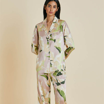 Women's Silk Pajamas And Household Clothes Set - Lotus Lane