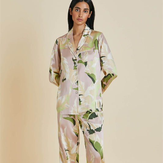 Women's Silk Pajamas And Household Clothes Set - Lotus Lane