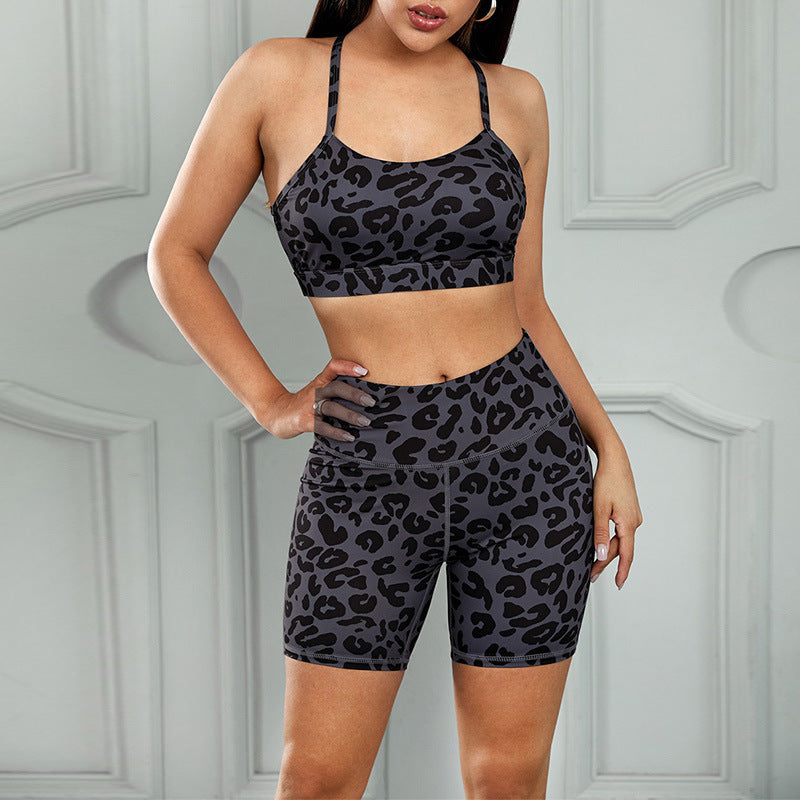 Leopard Print Fitness Suit - Lotus Lane