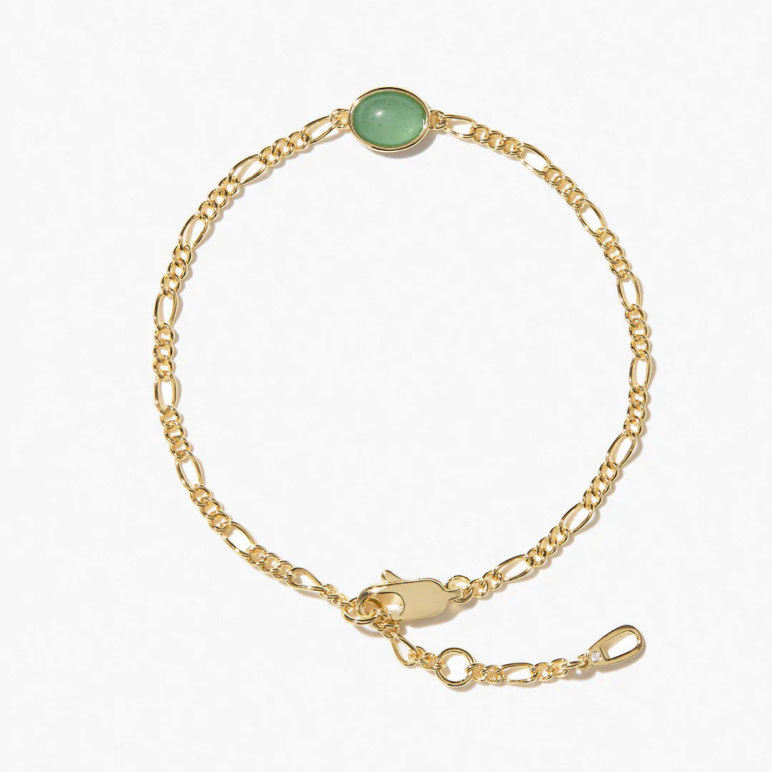 Simple Green Dongling Bracelet - Lotus Lane