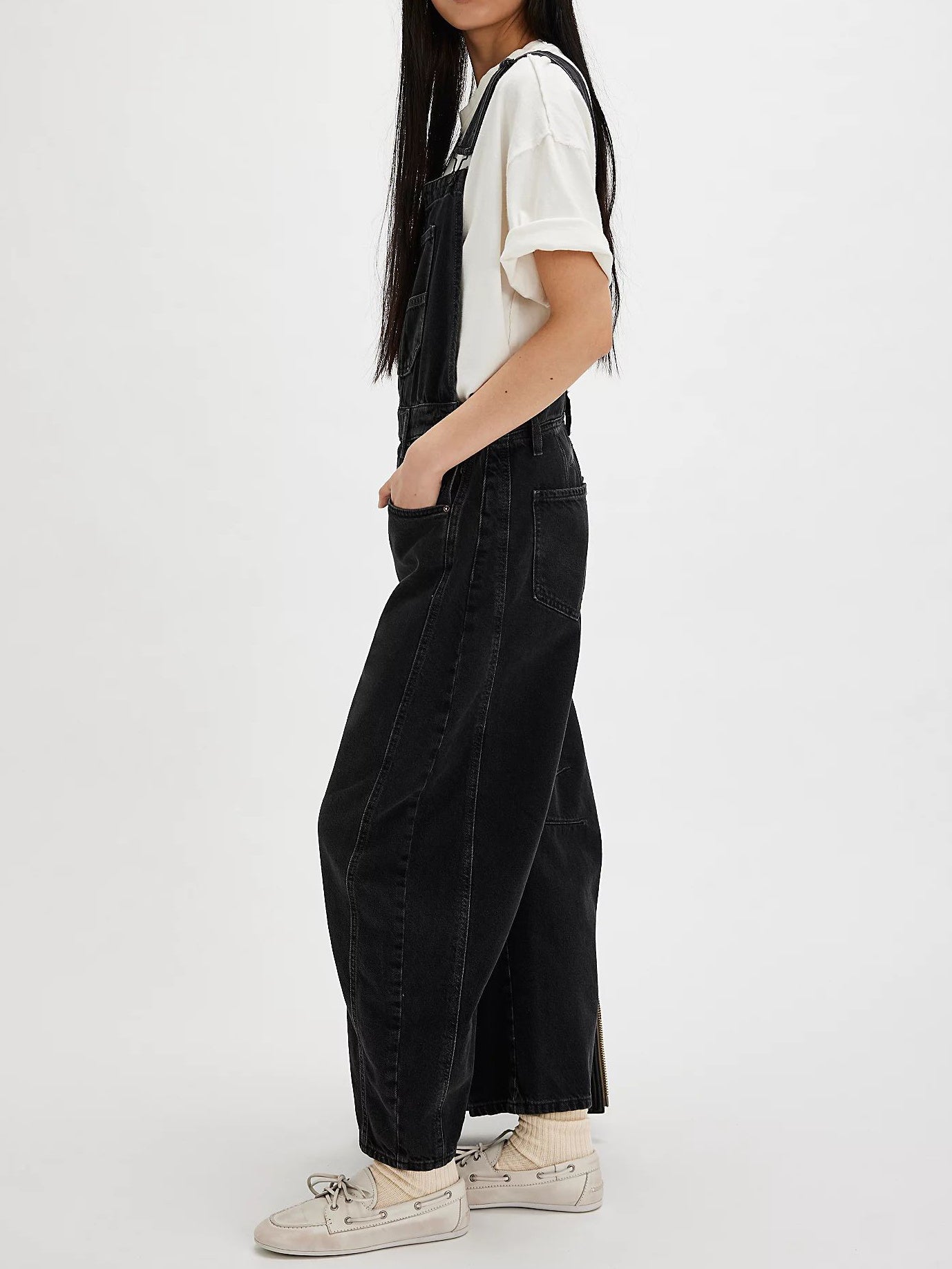 Casual Loose Denim Overalls - Lotus Lane