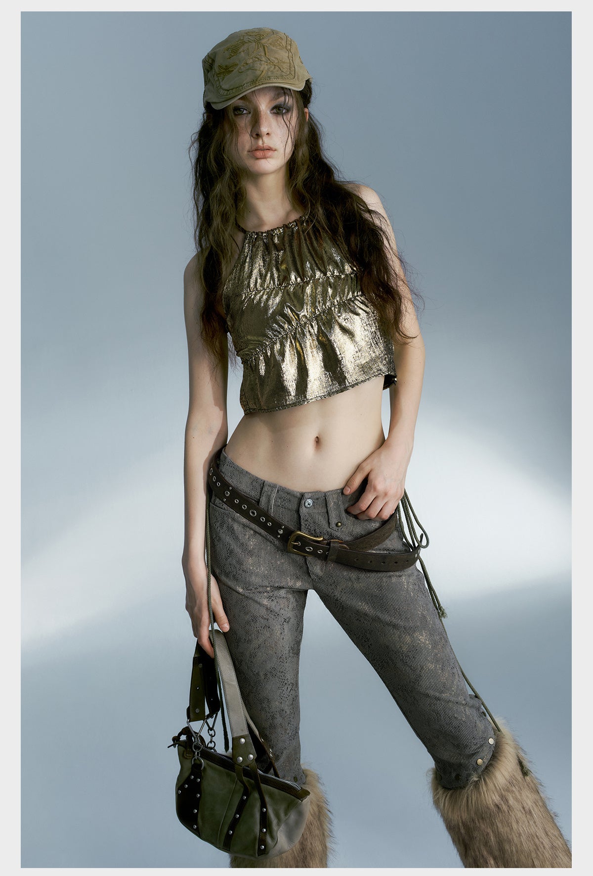 Fur Patchwork Spice Pants Capri Pants - Lotus Lane