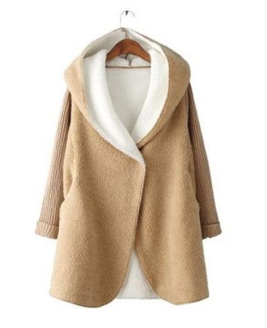 Hooded Jacket Cashmere Sweater Blends Cardigan Coat - Lotus Lane