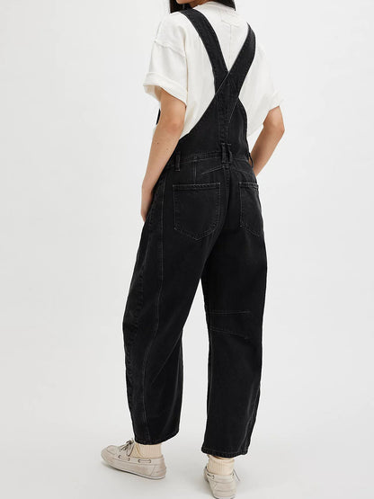 Casual Loose Denim Overalls - Lotus Lane