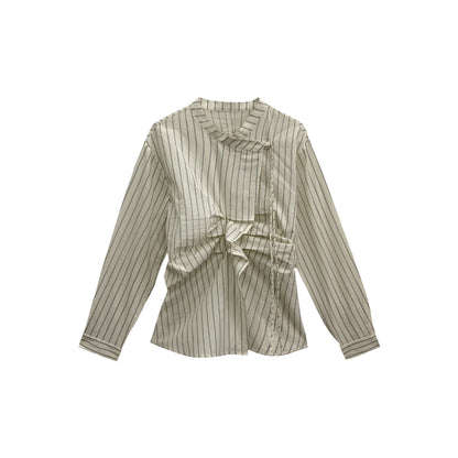 Women's Striped Shirt With Inner Design - Lotus Lane