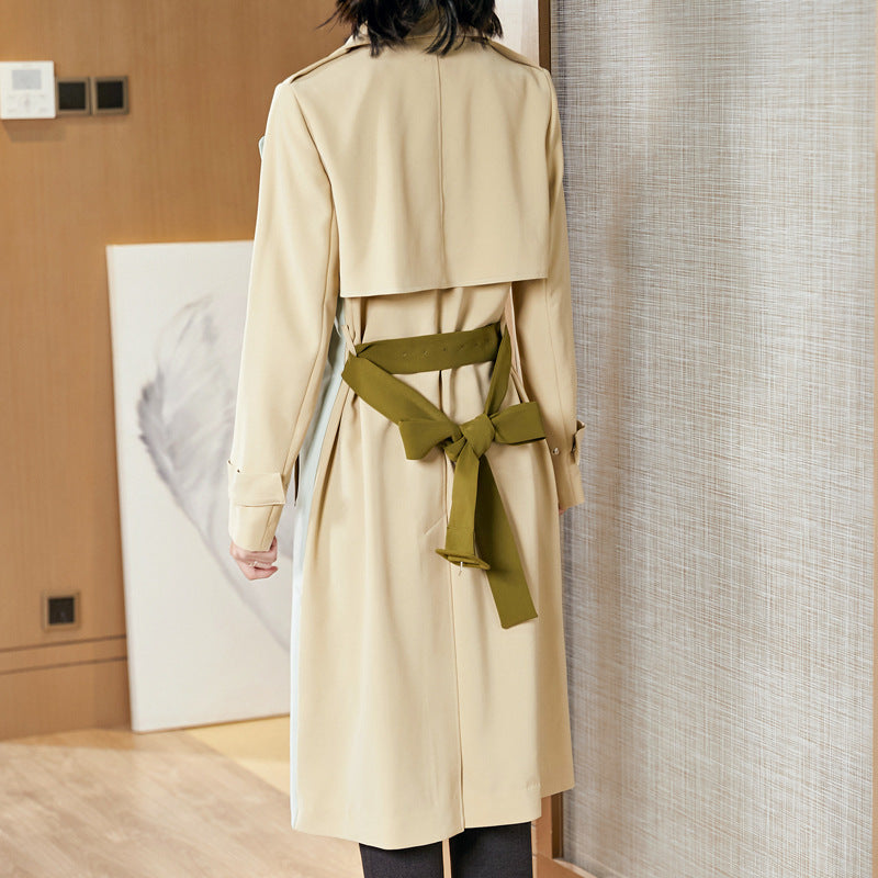 Temperament lapel contrast stitching jacket - Lotus Lane