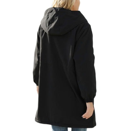 Women's Hooded Fleece Trench Coat Women's Gore-Tex Jacket - Lotus Lane