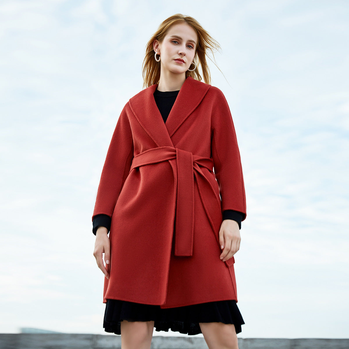 Long woolen coat - Lotus Lane