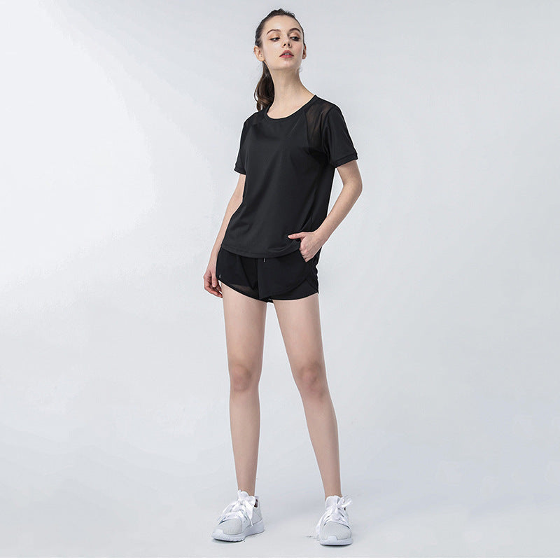 Outdoor Running Sports Mesh Loose Two-piece Suit - Lotus Lane