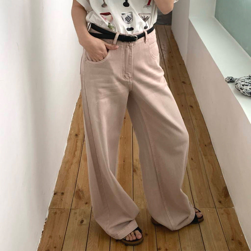 Spring Loose Temperament Wide-legged Versatile Trousers - Lotus Lane