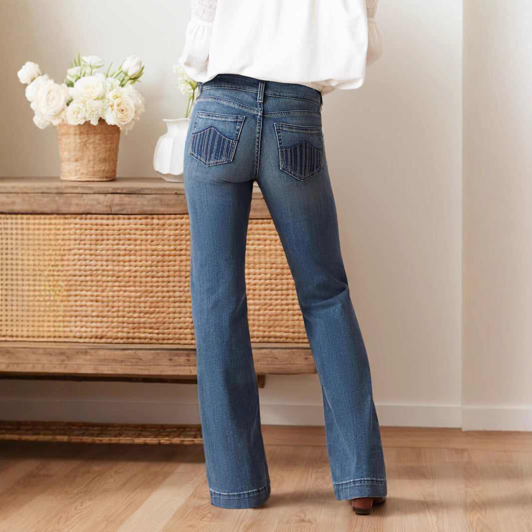 Women's American-style Skinny Jeans Slimming Casual Pants - Lotus Lane