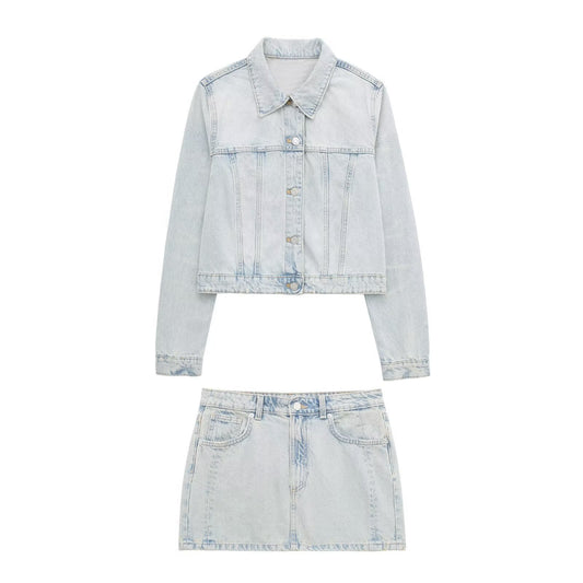 Fashion Women's Casual Denim Jacket Coat - Lotus Lane