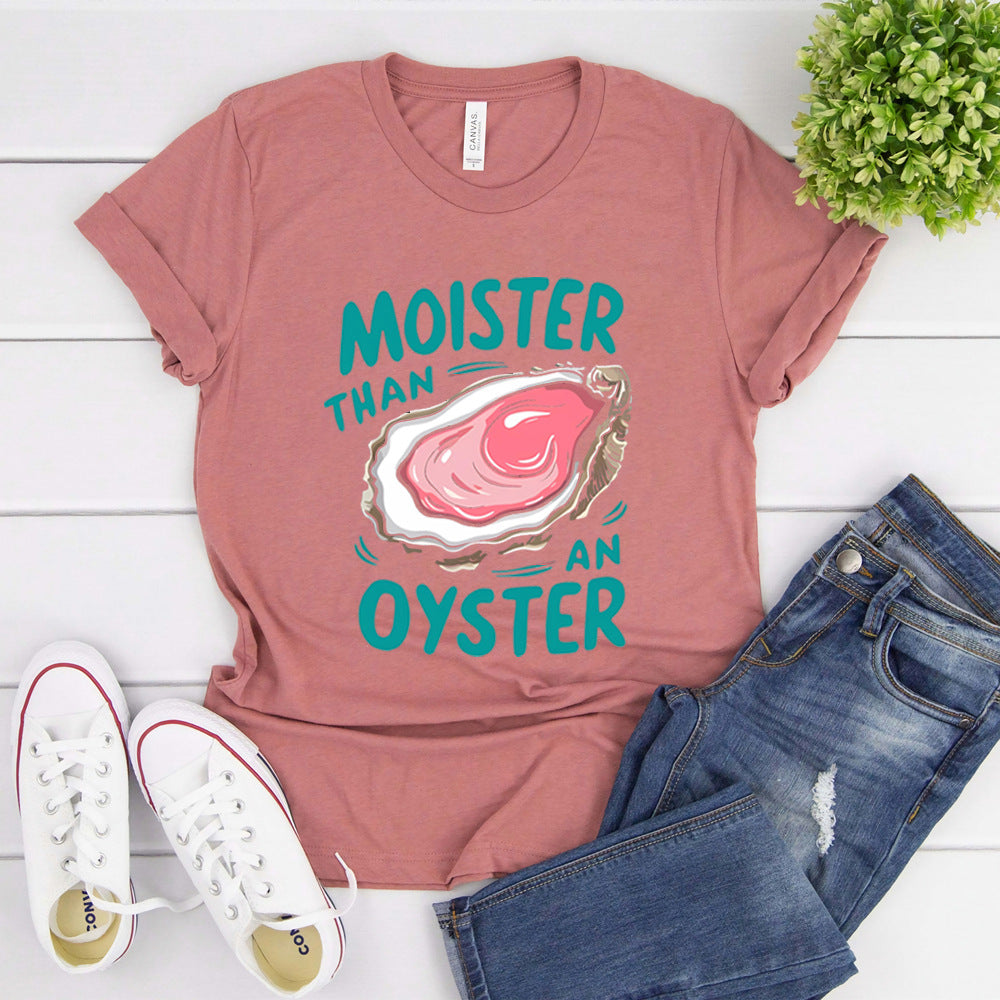 Women's Oyster Funny Pattern Vintage Printed Top - Lotus Lane