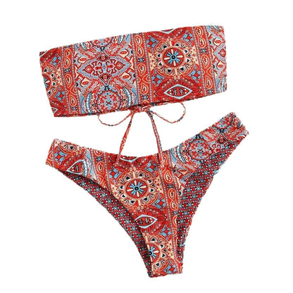 Women's Printed Two-piece Swimsuit Summer Bikini - Lotus Lane